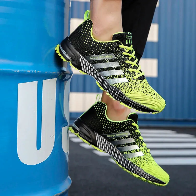 Baskets de Running Legeres & Aerees vert1