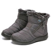 Bottes Matelassées d’Hiver Imperméables avec Fourrure – Style et Confort A&B™-gris
