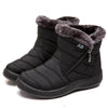 Bottes Matelassées d’Hiver Imperméables avec Fourrure – Style et Confort A&B™-noir