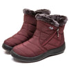 Bottes Matelassées d’Hiver Imperméables avec Fourrure – Style et Confort A&B™-rouge1