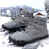 Bottes Pieds Nus Imperméables – Confort et Style pour l’Hiver-gris2