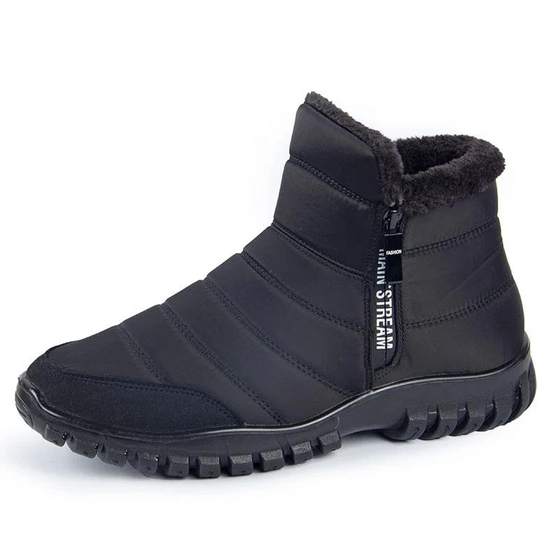 Bottes dHiver Impermeables avec Doublure en Fourrure noir