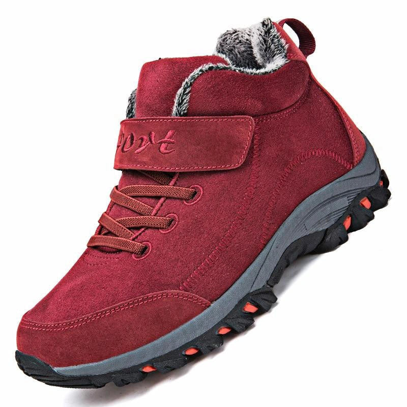 Bottes d'Hiver Imperméables et Ultra-Chaudes Idéales pour Froid et Neige-rouge1