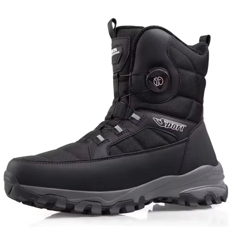 Bottes de Neige – Chaudes, Imperméables & Confortables pour hommes-NOIR3