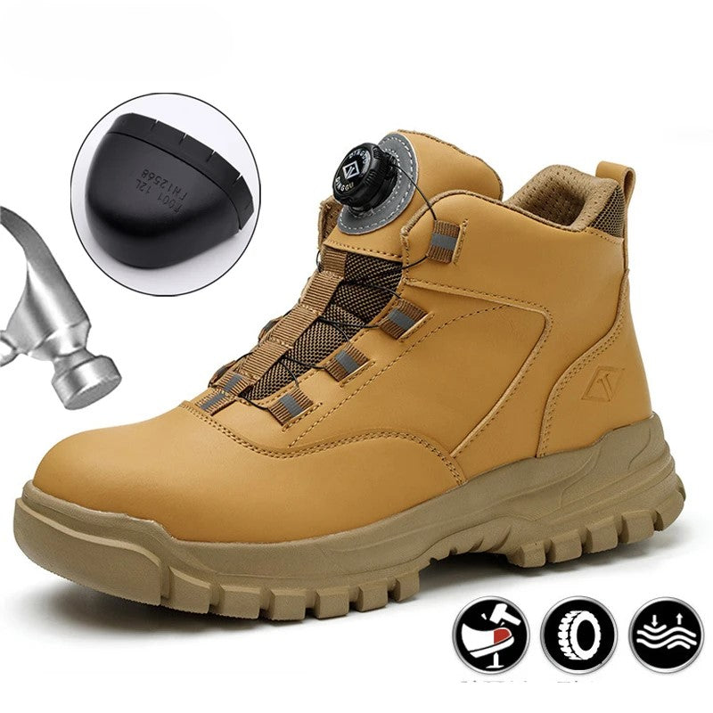 Bottes de Travail Imperméables avec Boutons Rotatifs Parker en Acier