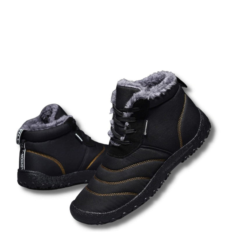 Bottines dHiver Legeres et Doublees en Fourrure - Unisexe noir