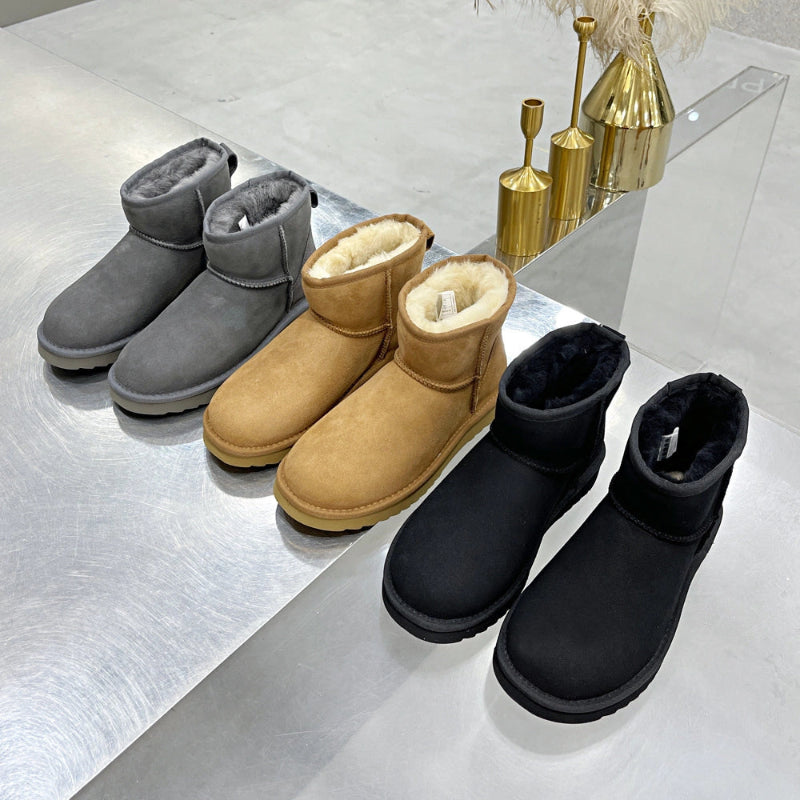 Bottines d'Hiver Confortables avec Doublure en Fourrure - Pour Femme