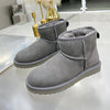 Bottines d'Hiver Confortables avec Doublure en Fourrure - Pour Femme gris