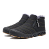 Bottines d'Hiver en Fourrure Douce et Antiderapantes - Unisexe noir