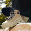 Bottines de Randonnee Chaudes, Impermeables et Confortables - Pour Hommes kaki1