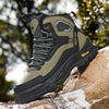 Bottines de Randonnee Chaudes, Impermeables et Confortables - Pour Hommes vert noir2