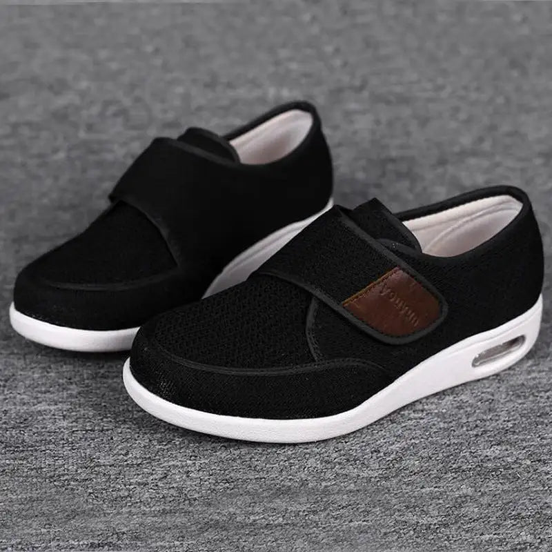 Chaussures_Orthopediques_Diabetique_larges_Homme_Femme_Personnes_agees_noir