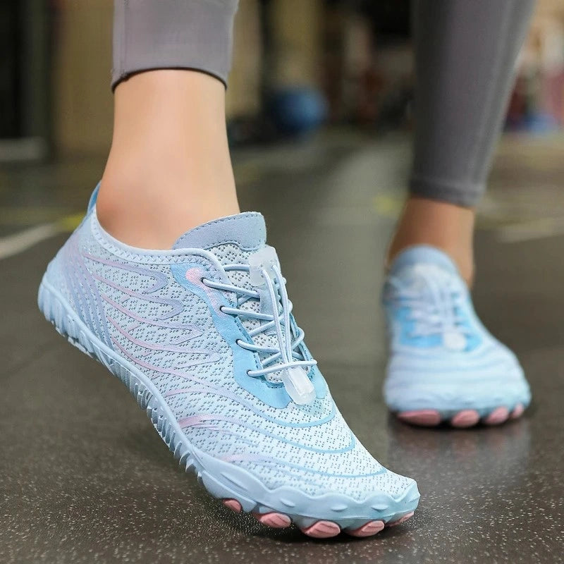 Chaussures Pieds Nus Aquatiques Flexibles bleu1