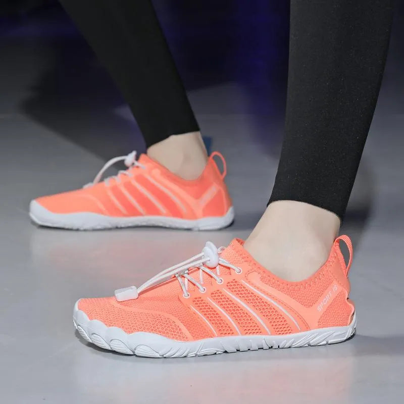 Chaussures Pieds Nus Aquatiques Respirantes orange1