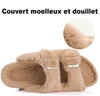 Chaussons Sandales Fourrure Boston - Confort Absolu pour Vos Pieds