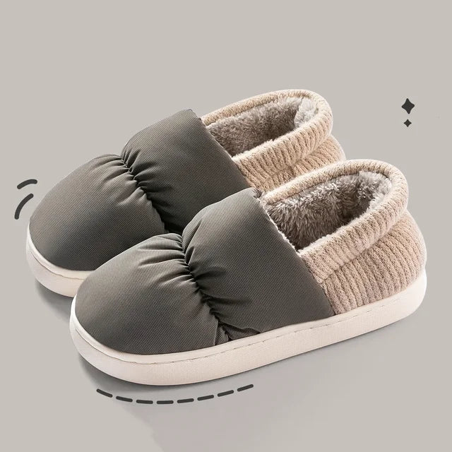 Soft and comfortable plush winter slippers 