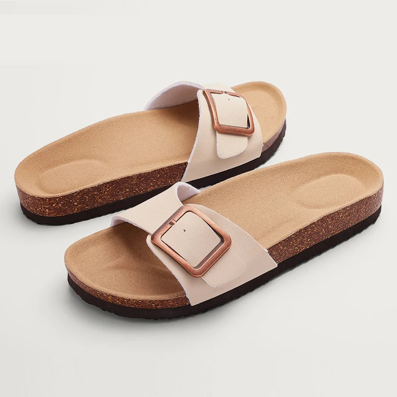 SINGLE BUCKLE SANDALS