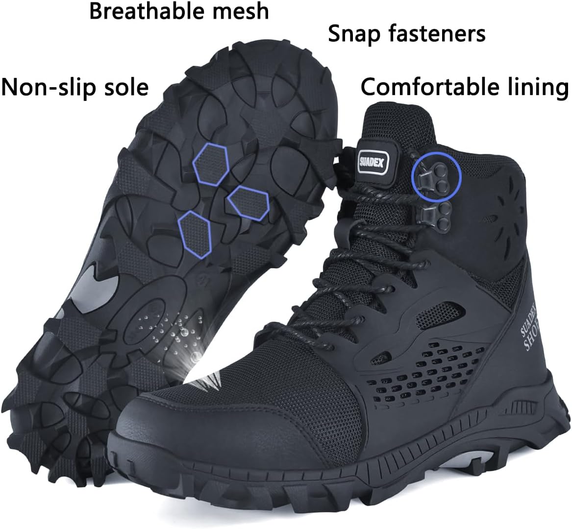 Bottes de Sécurité à Embout en Acier - Imperméables, Indestructibles