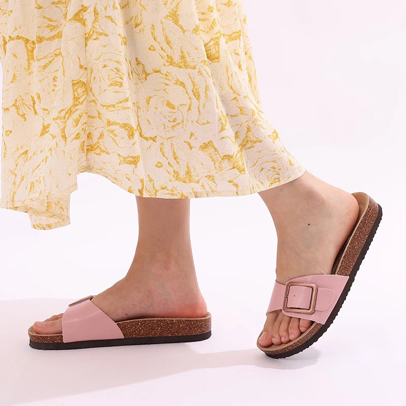 SINGLE BUCKLE SANDALS