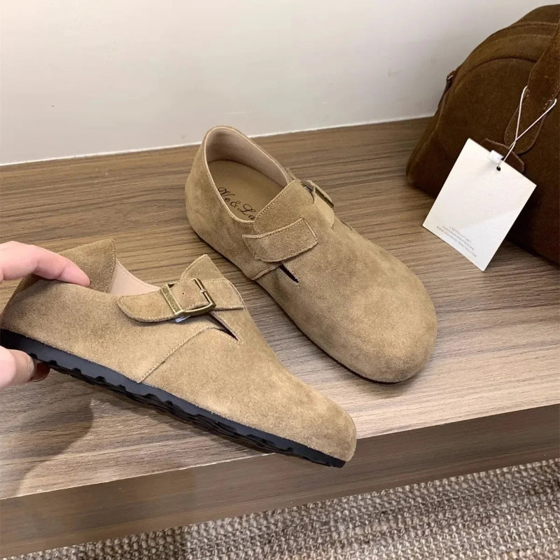 Sabots Boston Fermes a Brides Reglables camel1