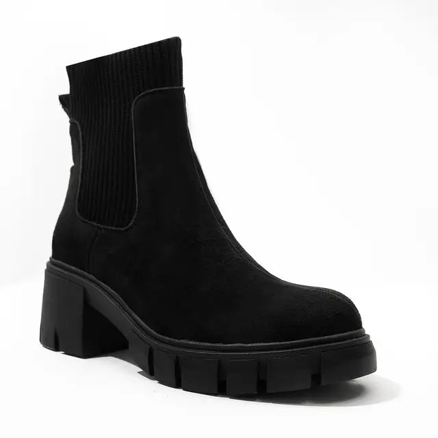 Nubuk-Stiefeletten mit Absatz für Damen: Eleganz und Komfort für Herbst und Winter